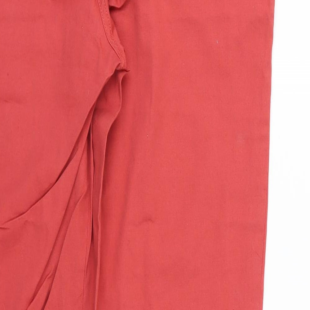 George Womens Red   Chino Trousers Size 12 L30 in