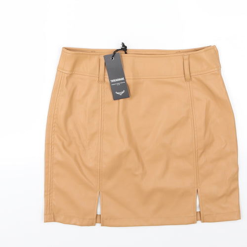 Threadbare Womens Brown   A-Line Skirt Size 10