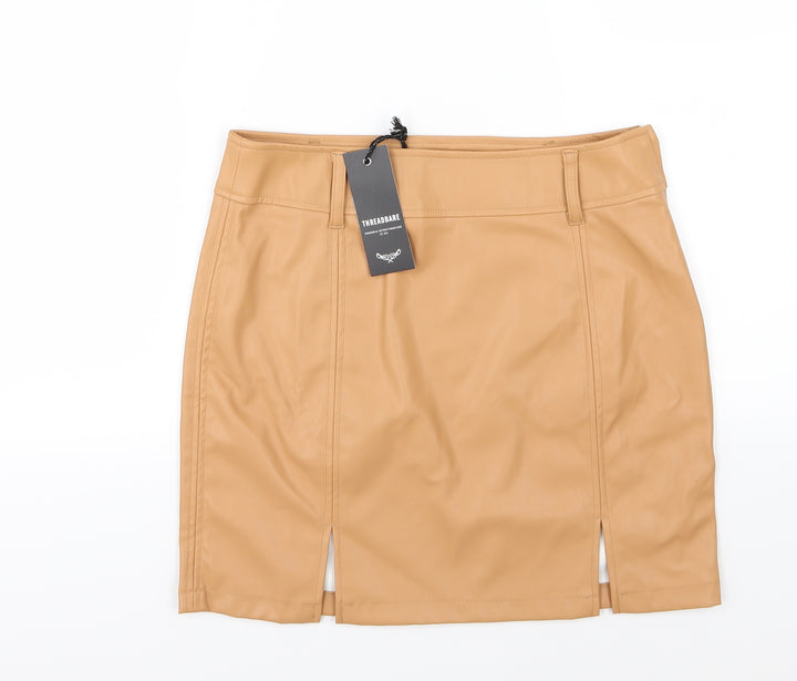 Threadbare Womens Brown A-Line Skirt Size 10