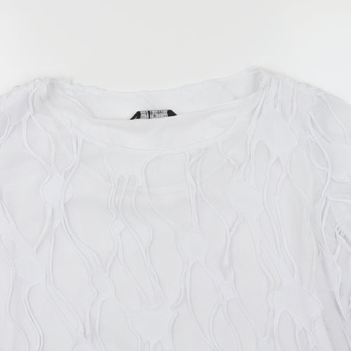Paul Seperates Womens White  Jersey Basic T-Shirt Size 20