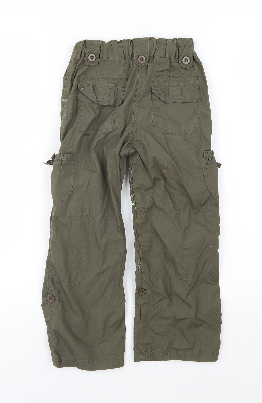 Adams Girls Green   Cargo Trousers Size 6 Years