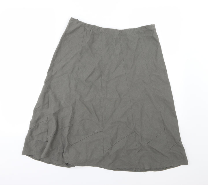 Bonmarché Womens Green A-Line Skirt Size 16