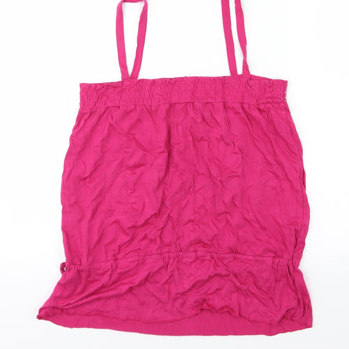 New Look Womens Pink  Jersey Basic Tank Size 16