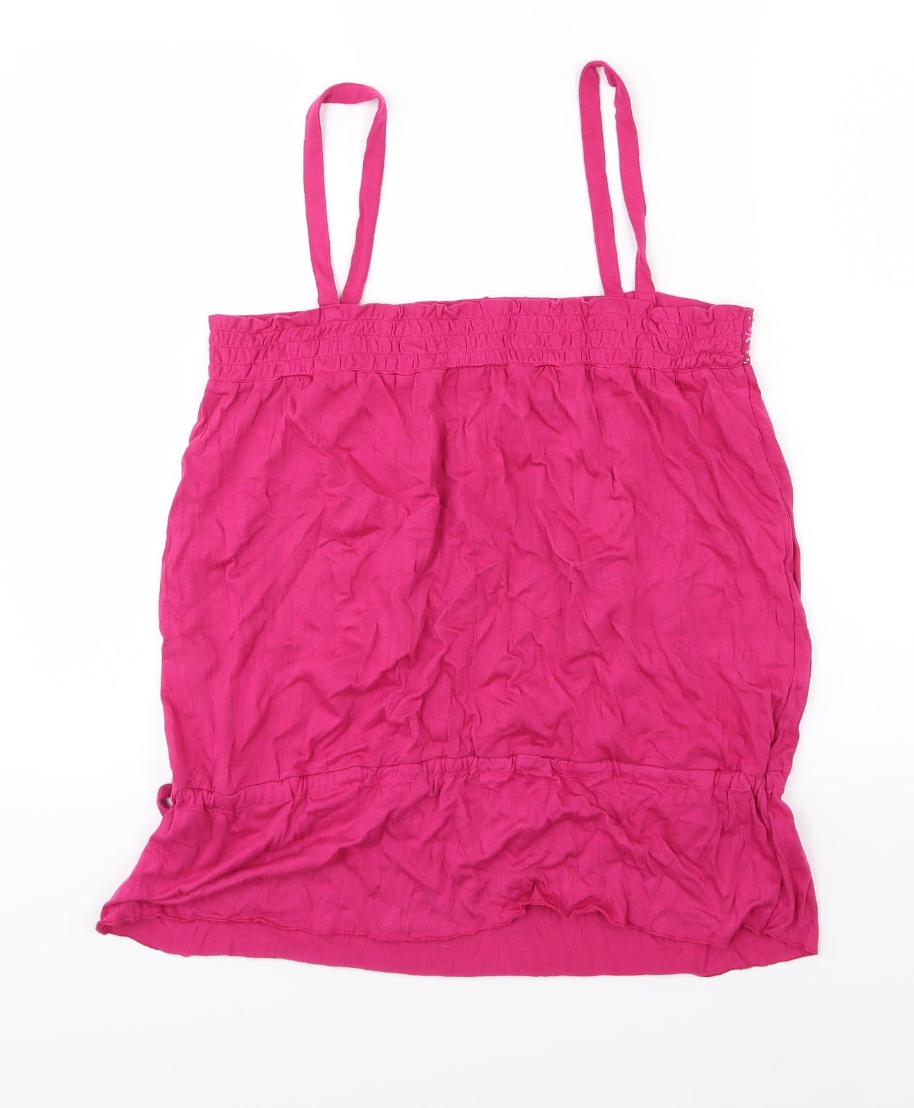 New Look Womens Pink  Jersey Basic Tank Size 16