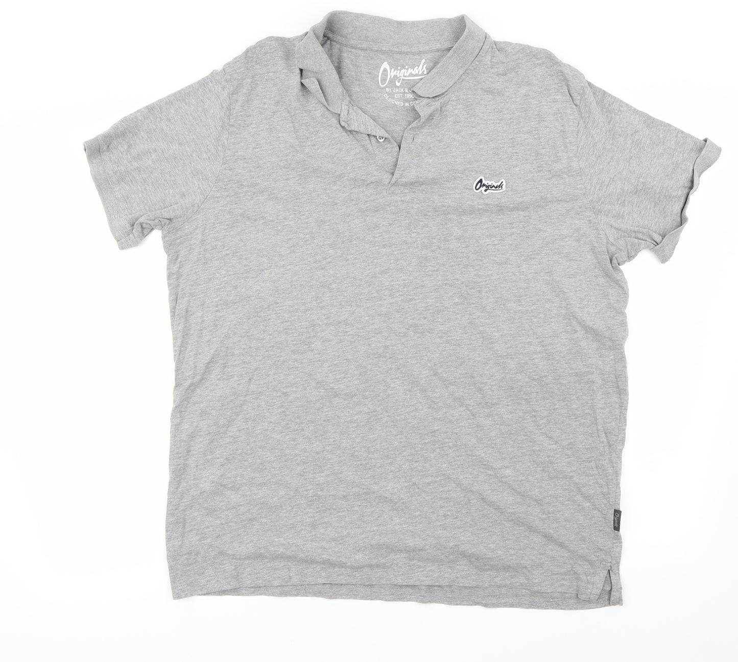 JACK & JONES Mens Grey    Polo Size XL