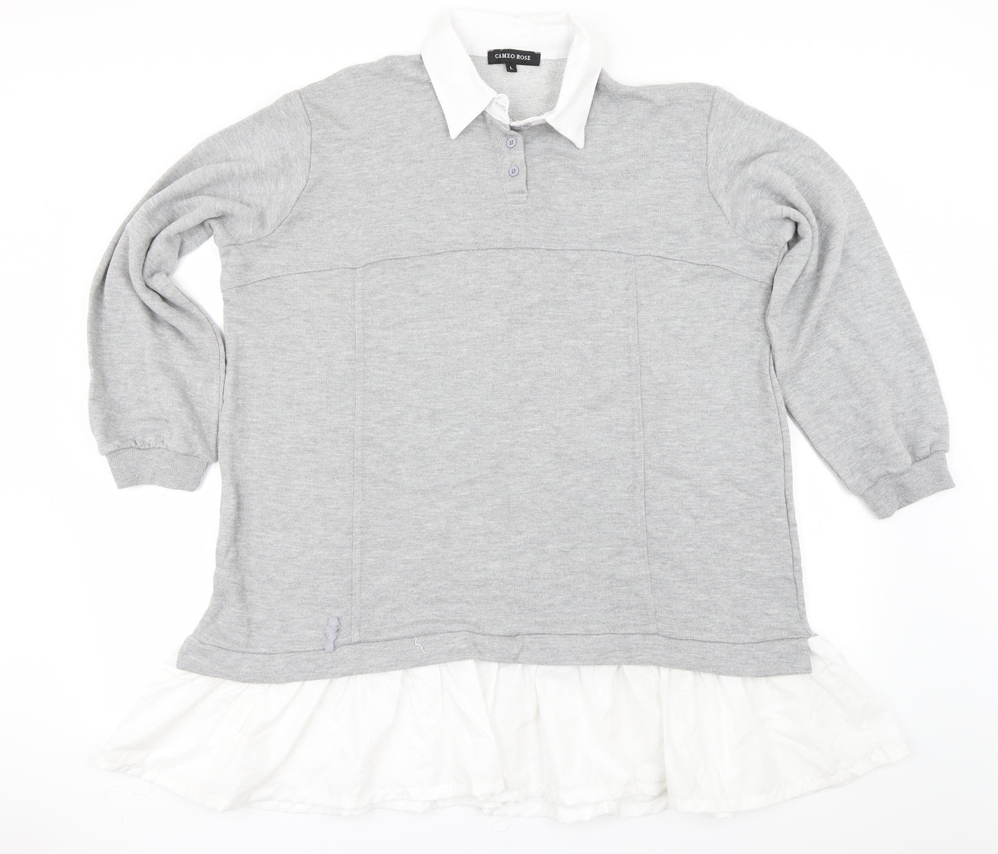CAMEO ROSE  Womens Grey   Pullover Jumper Size L