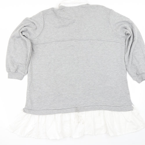 CAMEO ROSE  Womens Grey   Pullover Jumper Size L