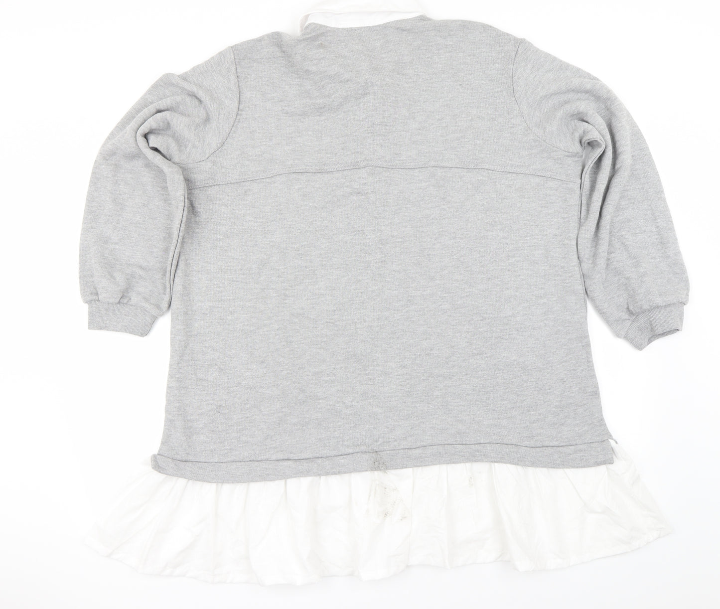 CAMEO ROSE  Womens Grey   Pullover Jumper Size L