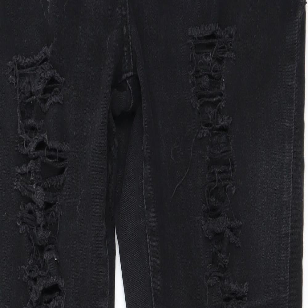 Preworn Womens Black   Straight Jeans Size 34 in L30 in