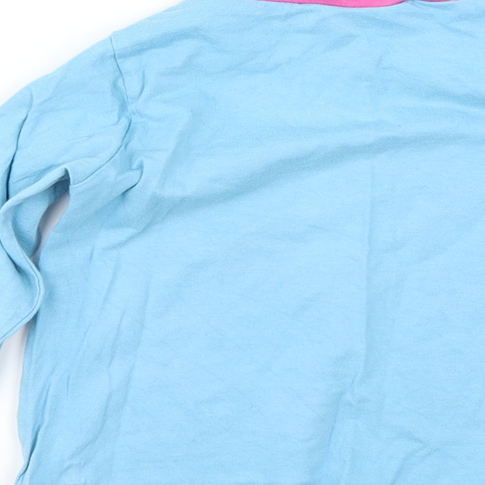 Disney Girls Blue   Basic T-Shirt Size 3-4 Years