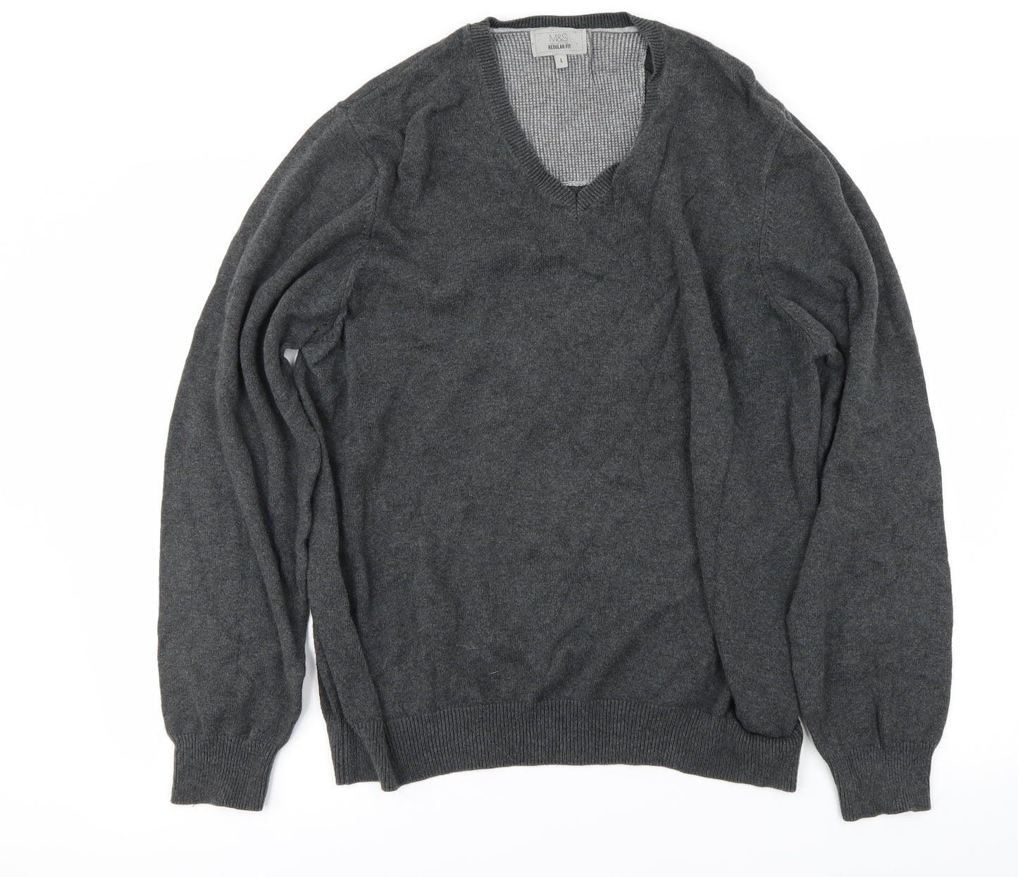 Marks and Spencer Mens Grey   Pullover Jumper Size L