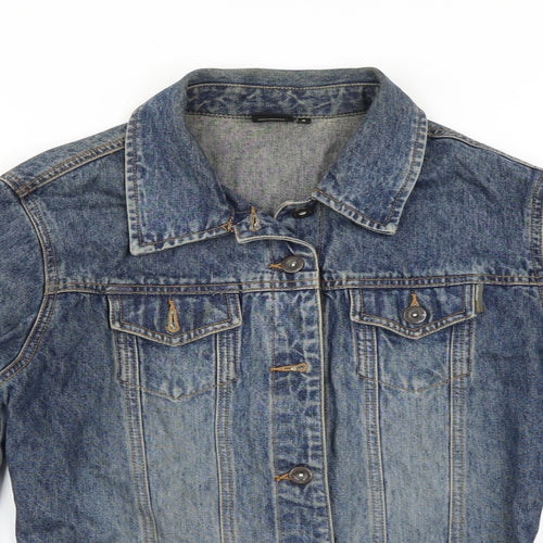 Chilli Pepper Womens Blue   Jacket Coat Size S