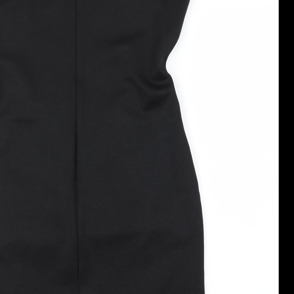 Amy Childs Collection  Womens Black Floral  A-Line