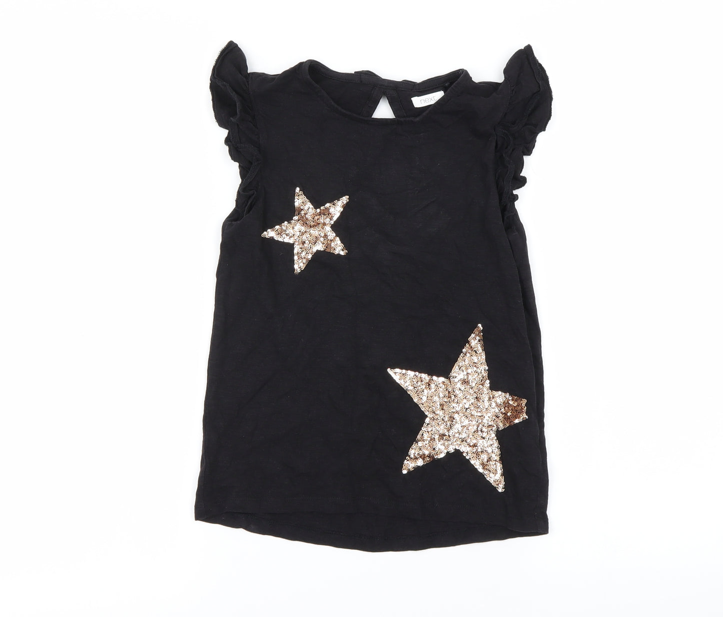 NEXT Girls Black   Basic T-Shirt Size 8 Years