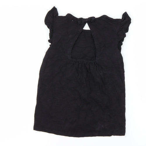 NEXT Girls Black   Basic T-Shirt Size 8 Years