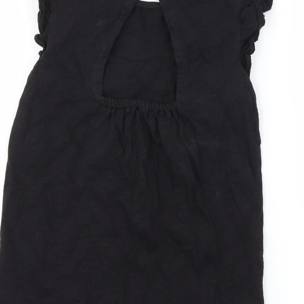 NEXT Girls Black   Basic T-Shirt Size 8 Years