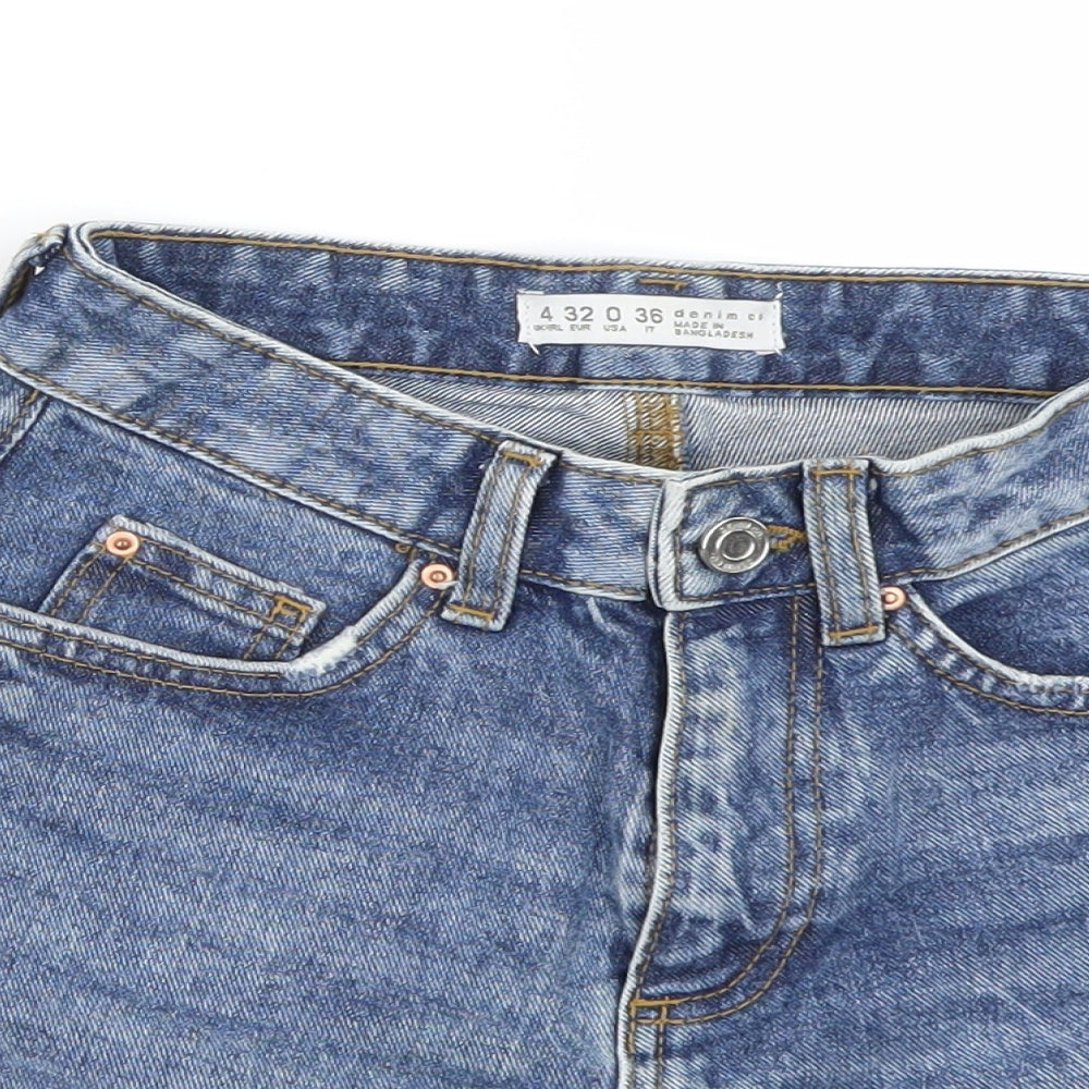 denim co Womens Blue   Cut-Off Shorts Size 4