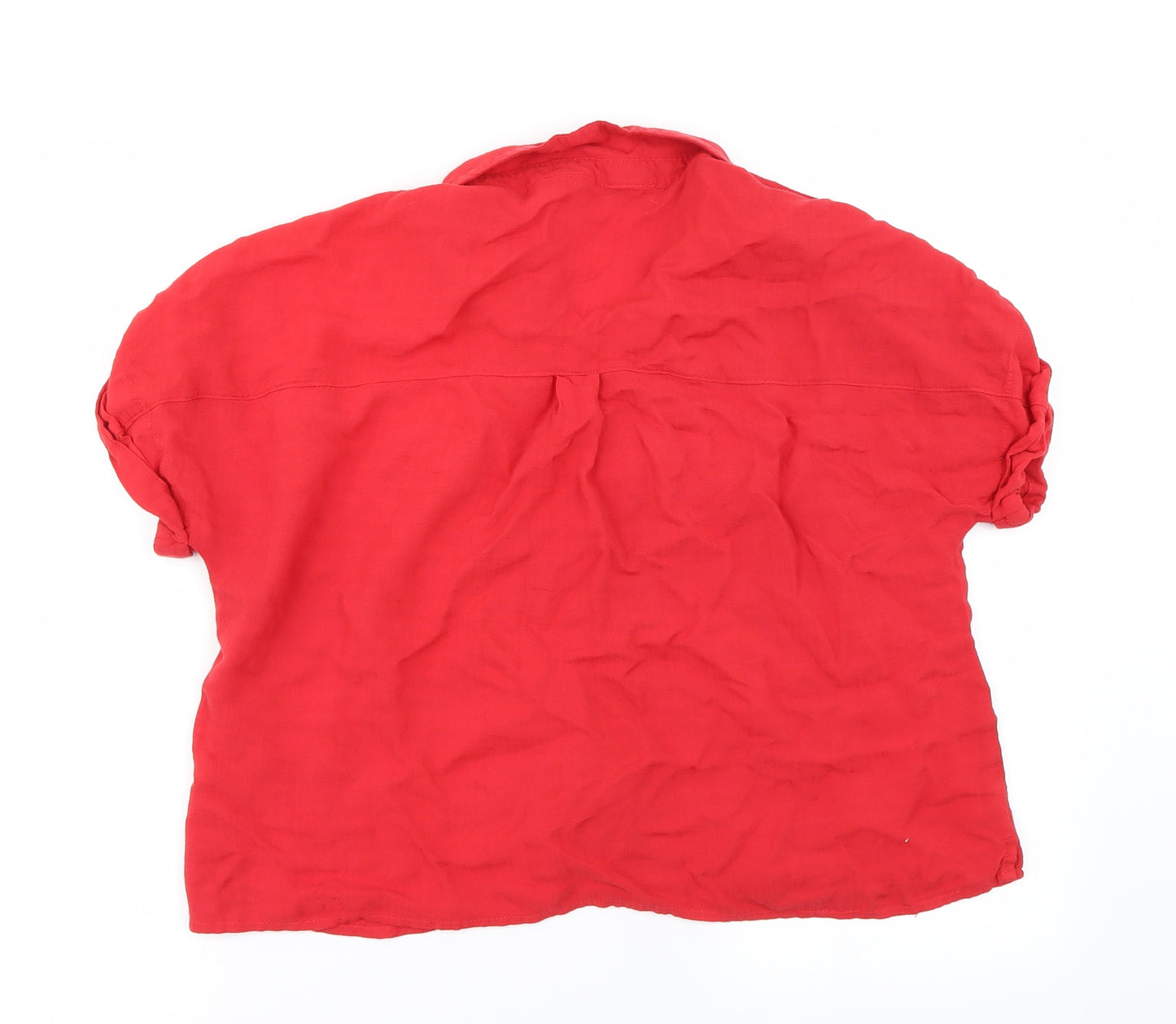 New Look Womens Red   Basic Button-Up Size 16