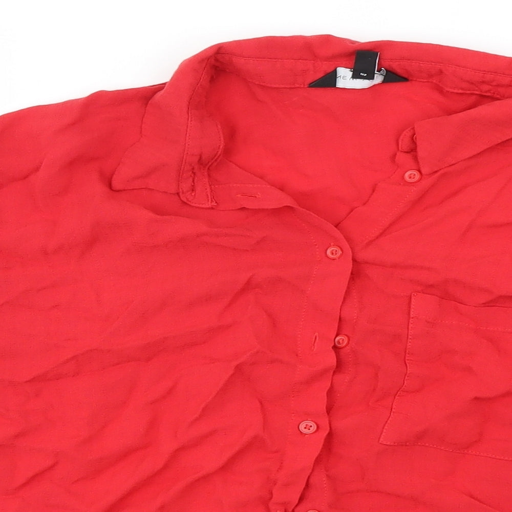 New Look Womens Red   Basic Button-Up Size 16