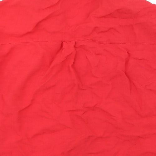 New Look Womens Red   Basic Button-Up Size 16
