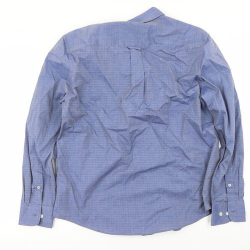 Maine New England Mens Blue    Button-Up Size M