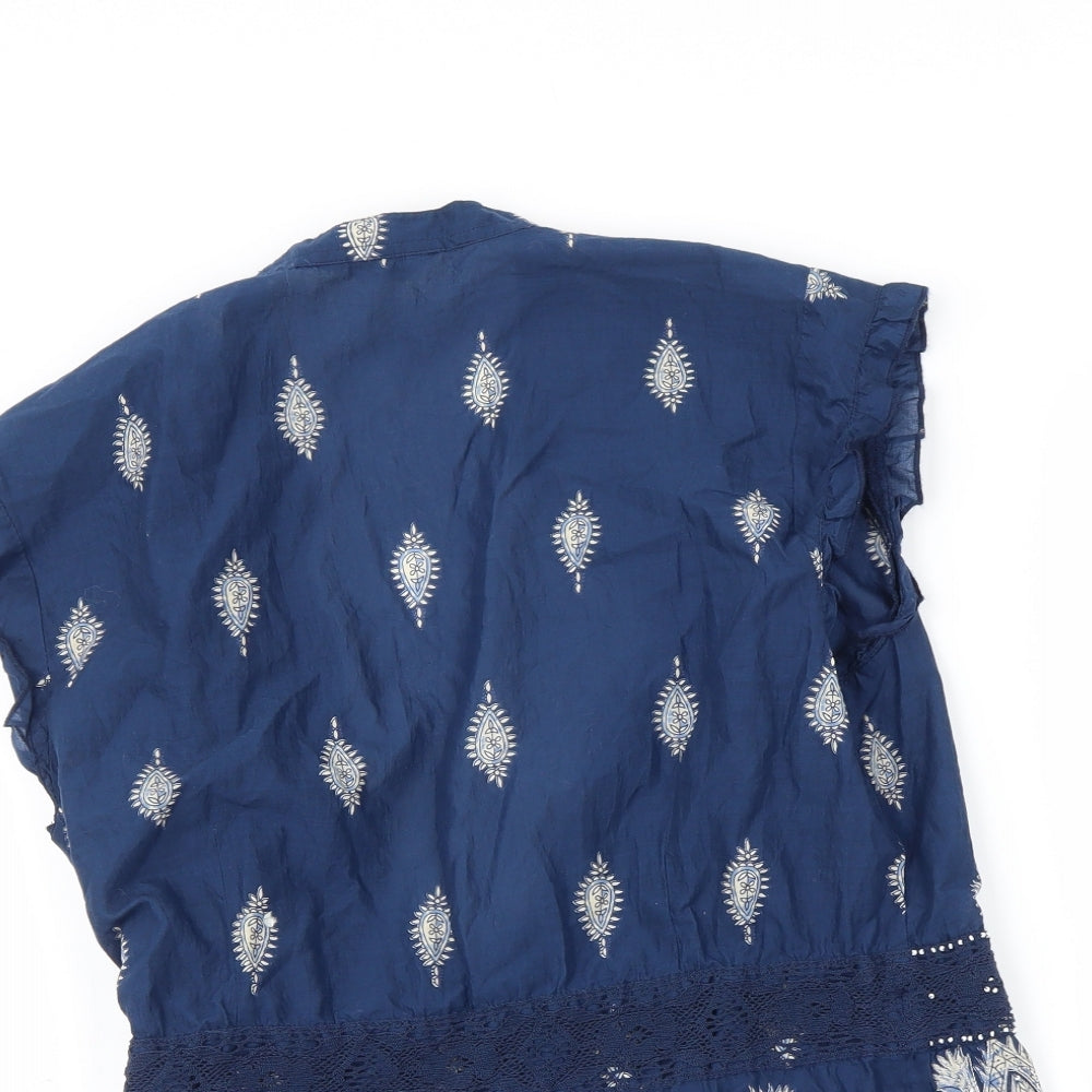 NEXT Womens Blue   Basic Blouse Size 14