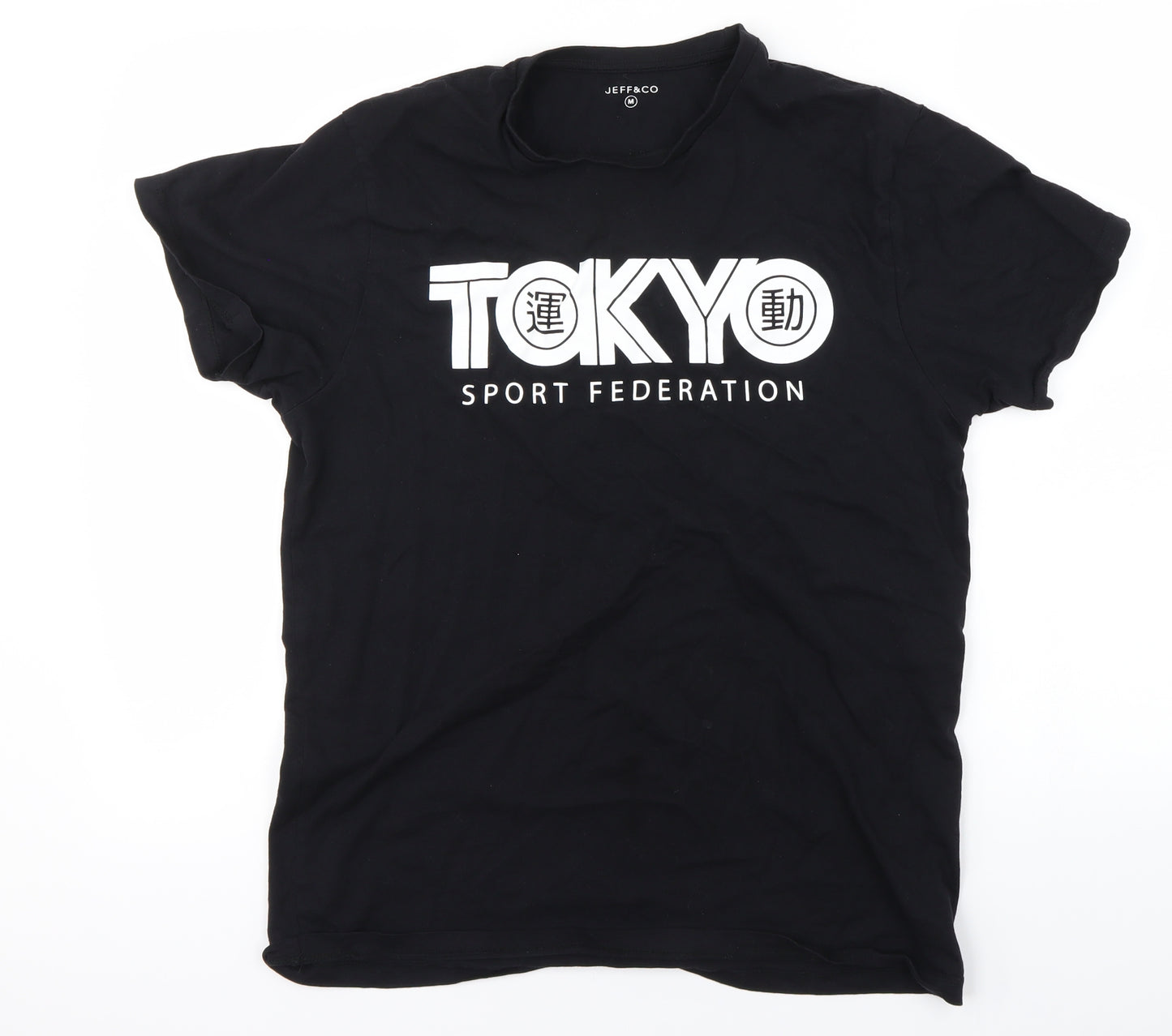 Jeff&Co  Mens Black    T-Shirt Size M