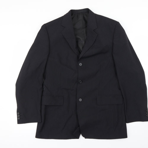 F&F Mens Black   Jacket Blazer Size 40