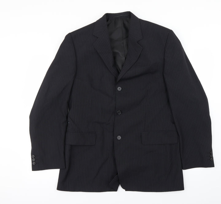 F&F Mens Black Jacket Blazer Size 40