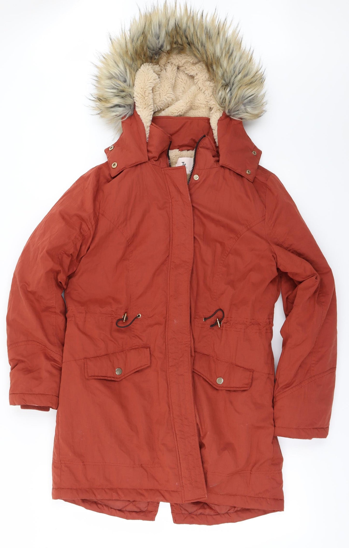 TU Womens Red   Jacket Coat Size 12