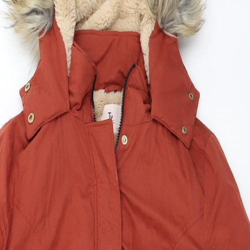TU Womens Red   Jacket Coat Size 12
