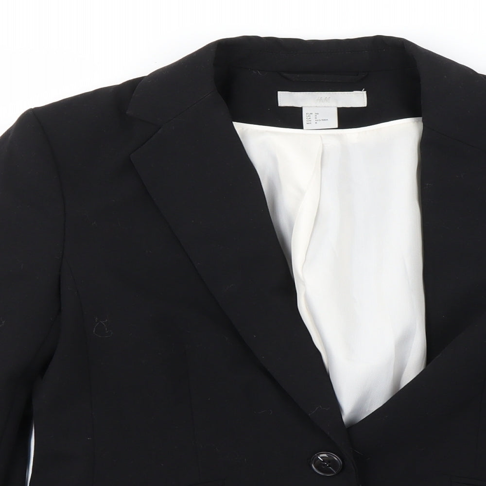 H&M Womens Black   Jacket Blazer Size 8