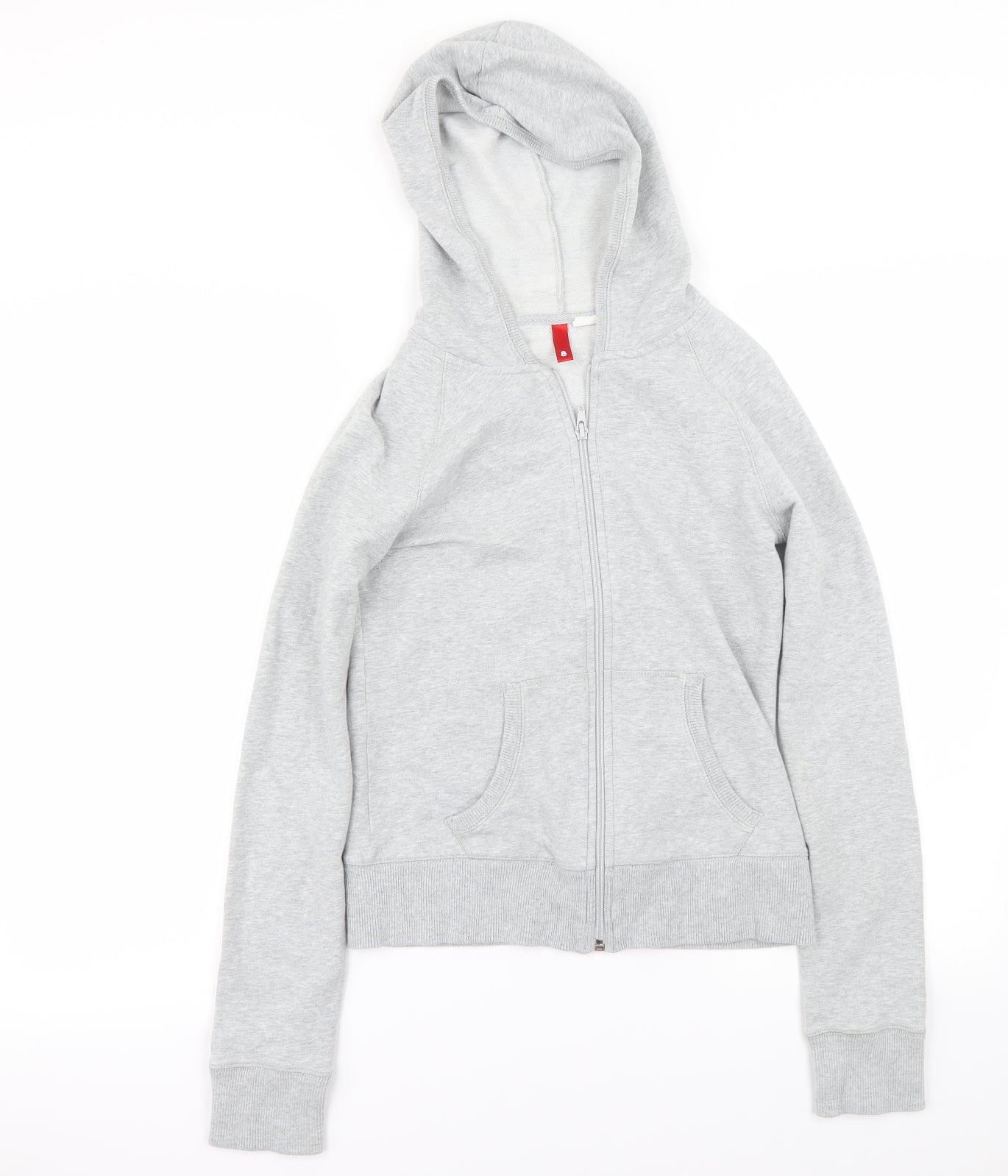 H&M Womens Grey   Full Zip Hoodie Size 8
