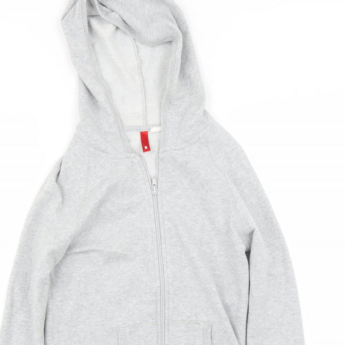 H&M Womens Grey   Full Zip Hoodie Size 8