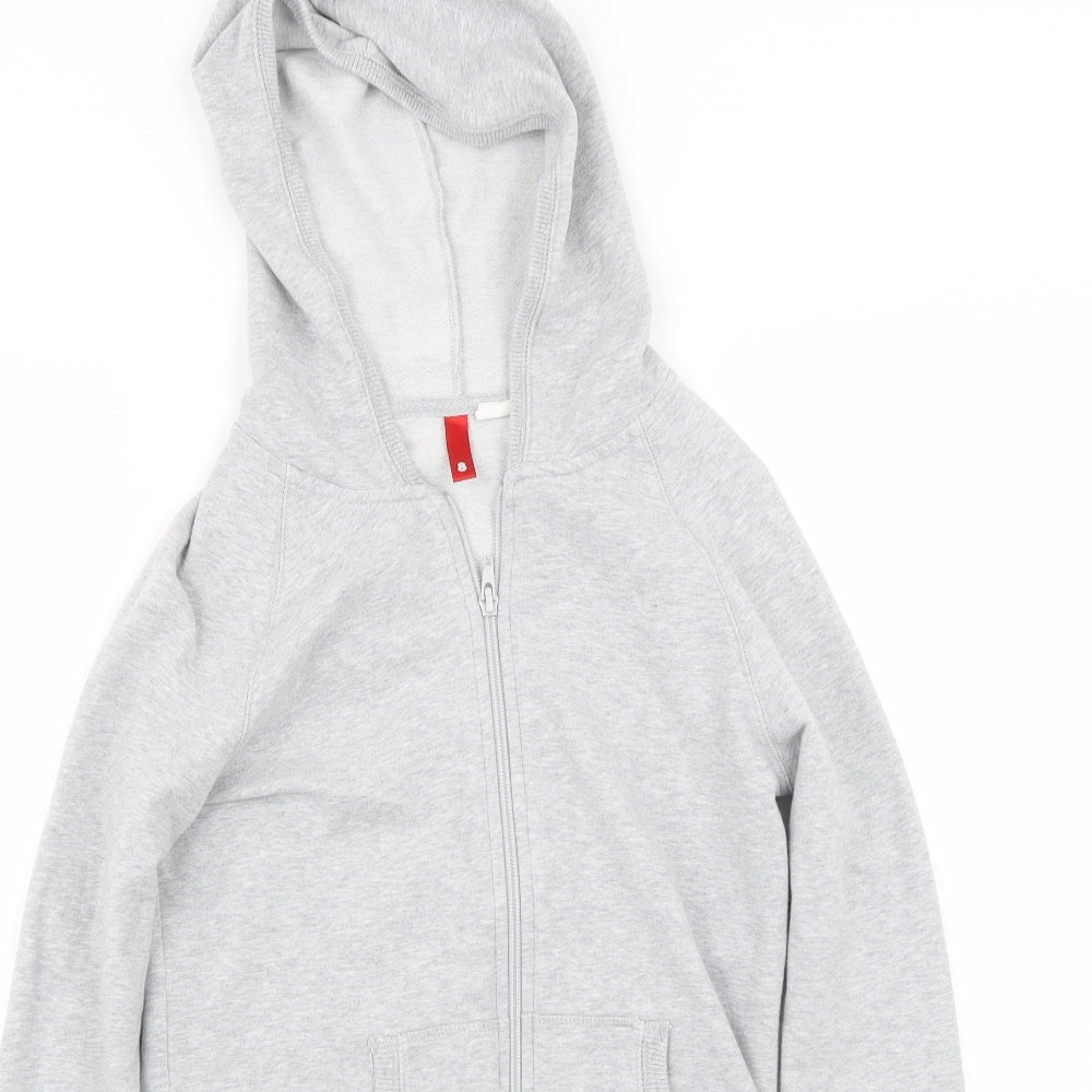H&M Womens Grey   Full Zip Hoodie Size 8