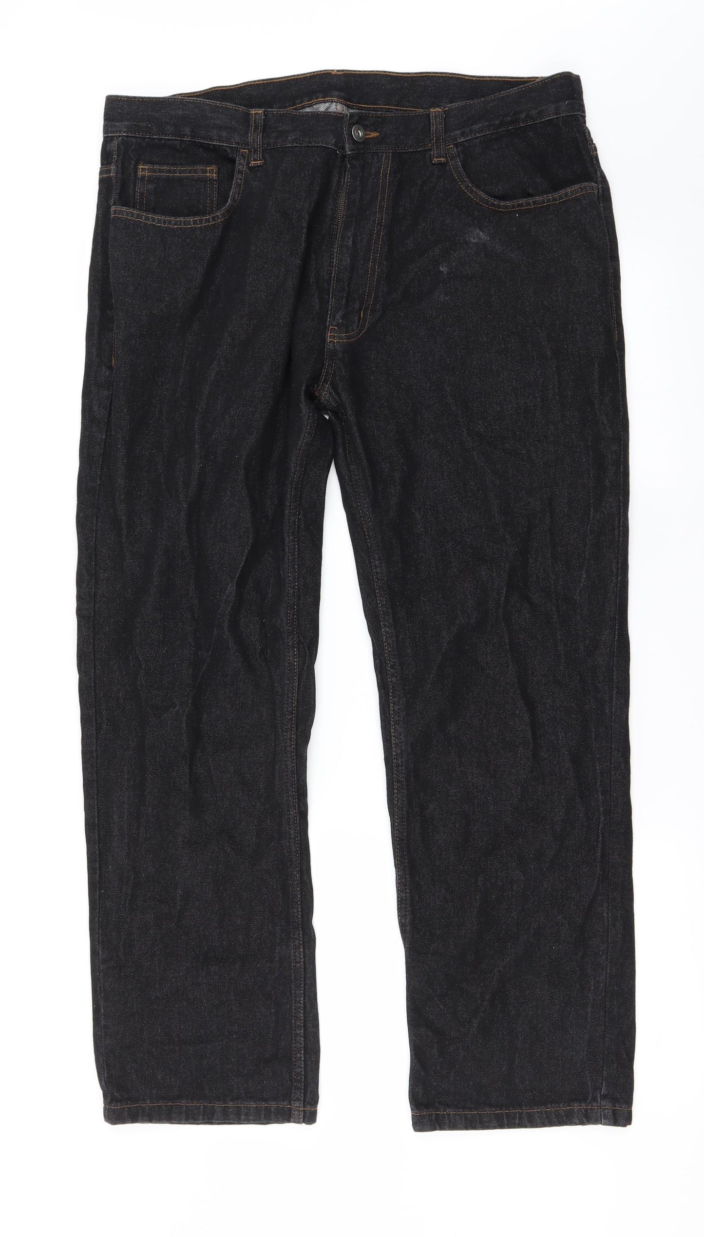 Preworn Womens Black   Straight Jeans Size 36 in L27 in