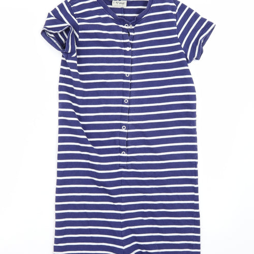 NEXT Girls Blue Striped  Playsuit One-Piece Size 12 Years