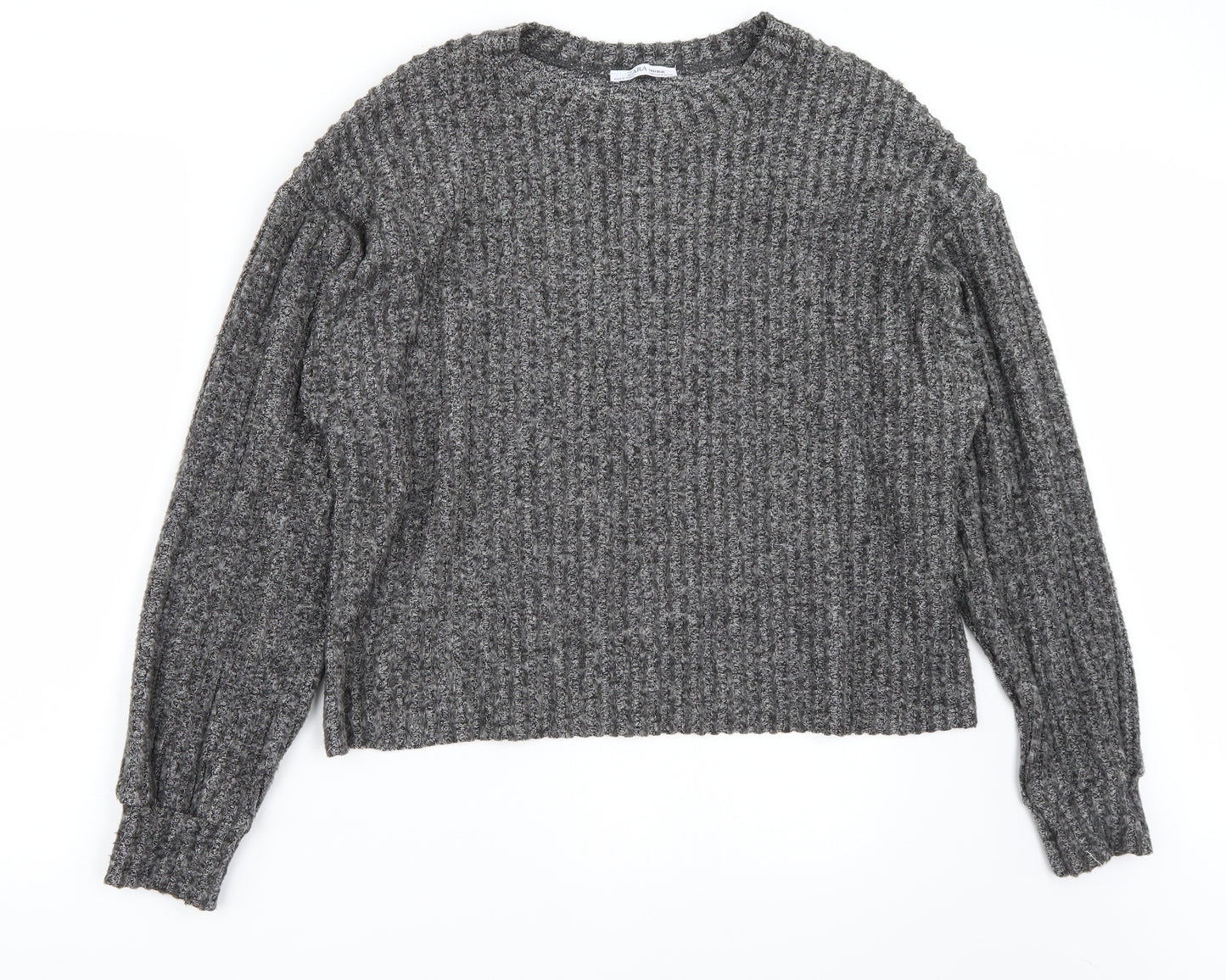 Zara Womens Grey   Pullover Jumper Size M