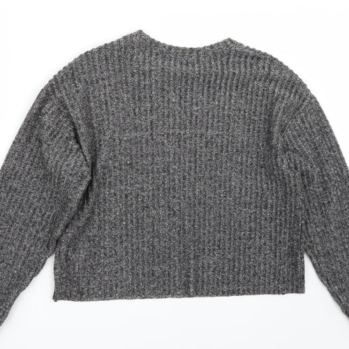 Zara Womens Grey   Pullover Jumper Size M