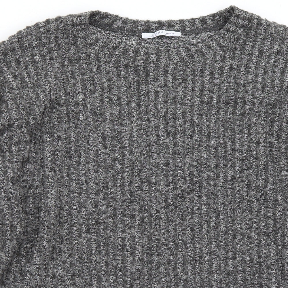 Zara Womens Grey   Pullover Jumper Size M