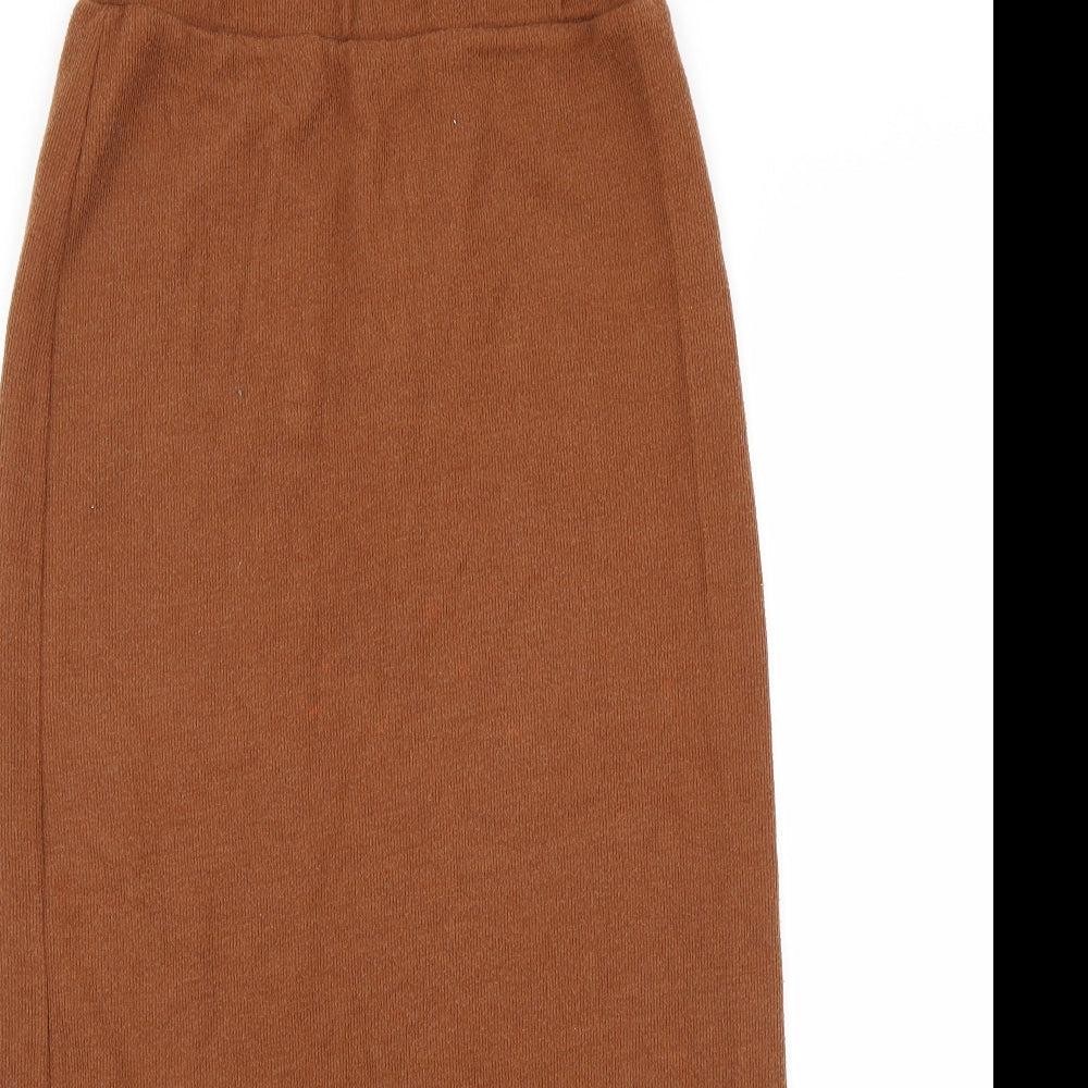 Puane Womens Brown   A-Line Skirt Size 36