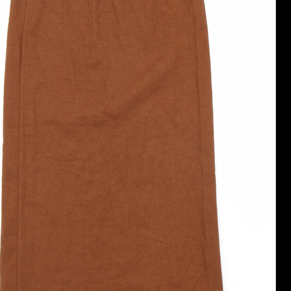 Puane Womens Brown   A-Line Skirt Size 36