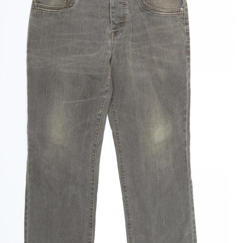 RJR.John Rocha Mens Brown   Straight Jeans Size 34 L30 in