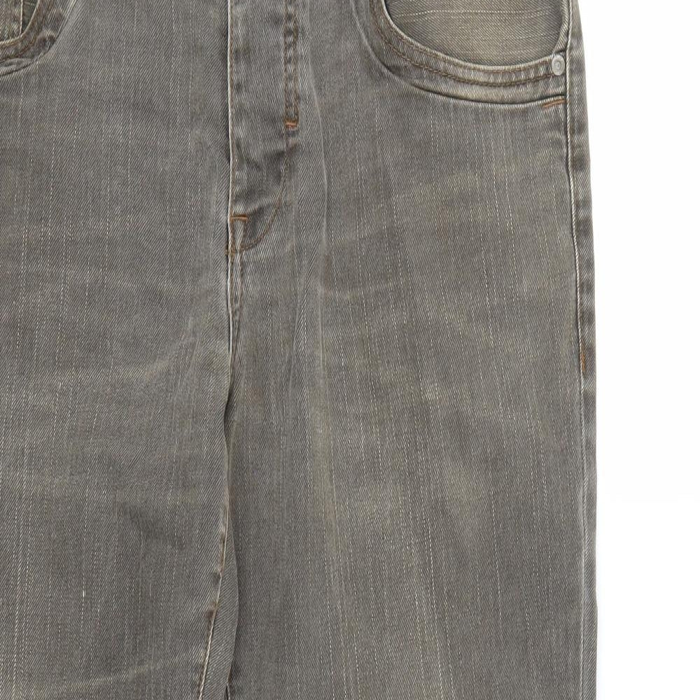 RJR.John Rocha Mens Brown   Straight Jeans Size 34 L30 in