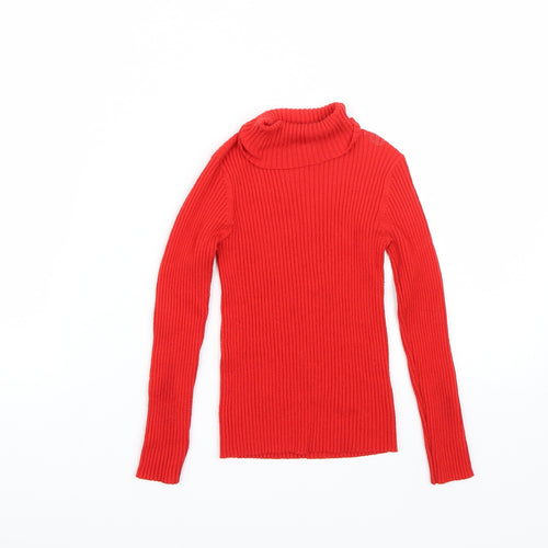 NEXT Girls Red   Pullover Jumper Size 6 Years