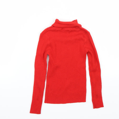 NEXT Girls Red   Pullover Jumper Size 6 Years