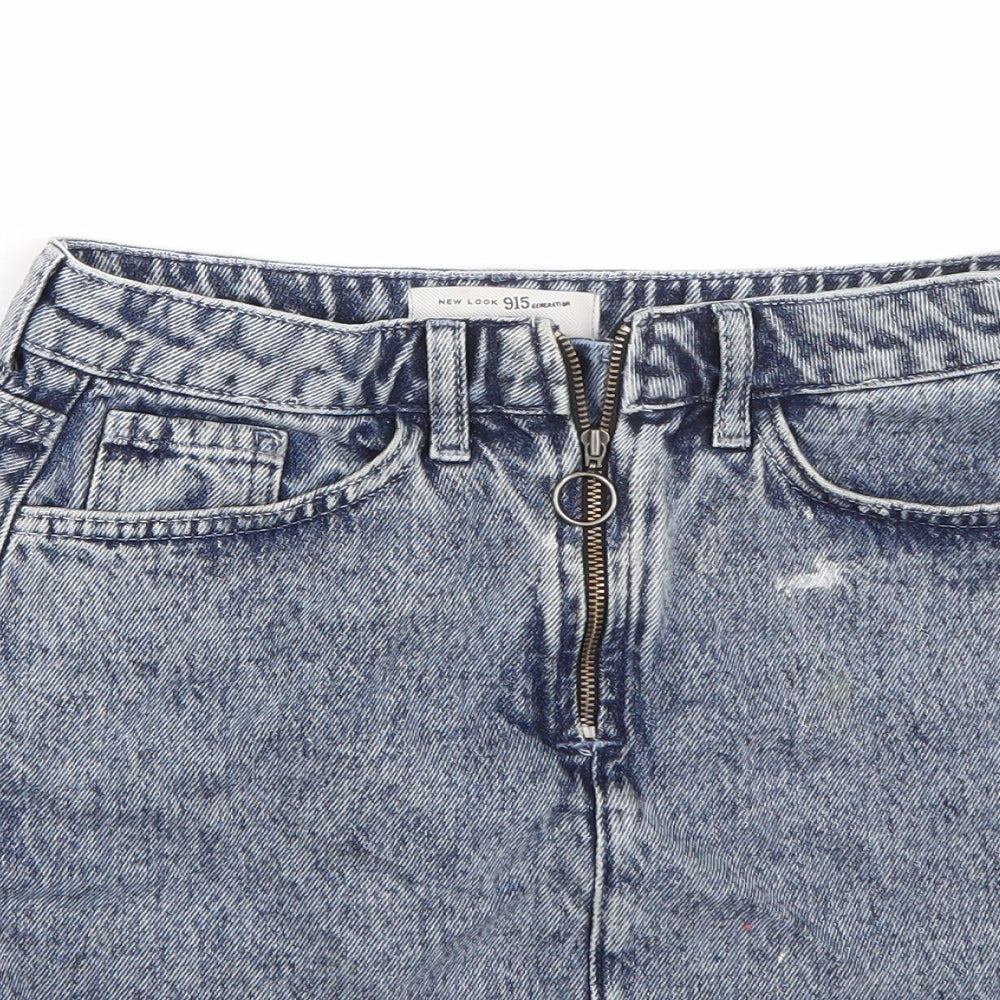 Newlook Girls Blue   A-Line Skirt Size 12 Years