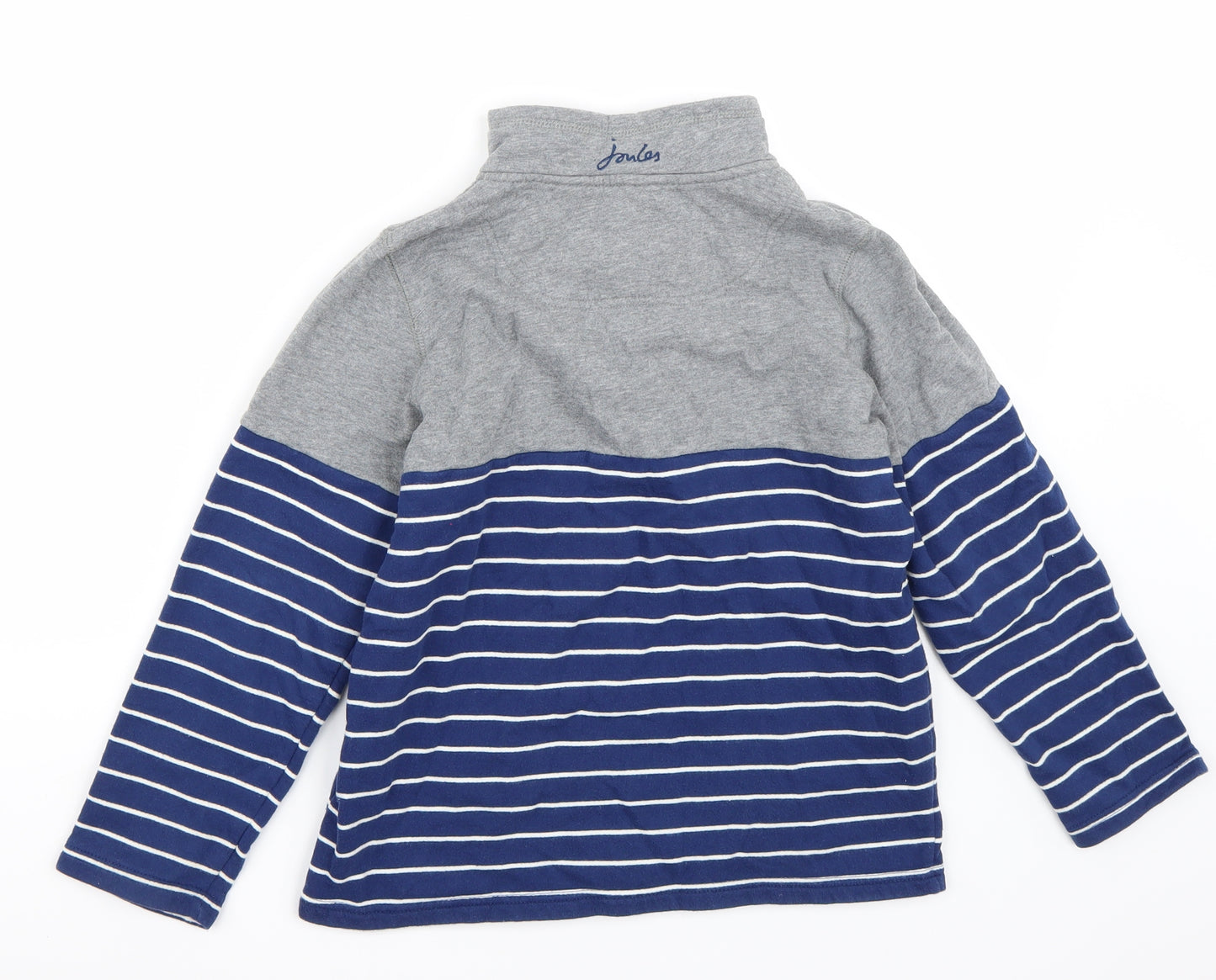 Joules Boys Blue Striped  Pullover Jumper Size 11-12 Years