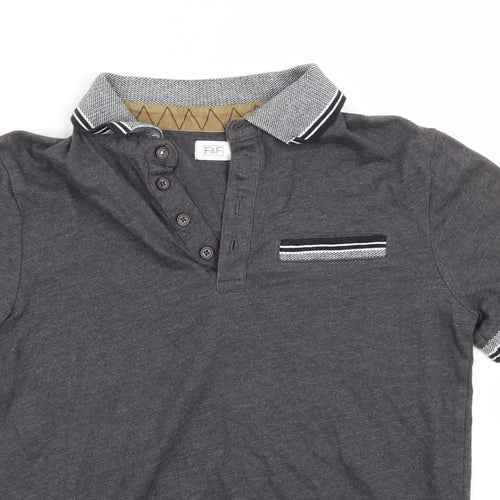 F&F Boys Grey   Basic T-Shirt Size 9 Years