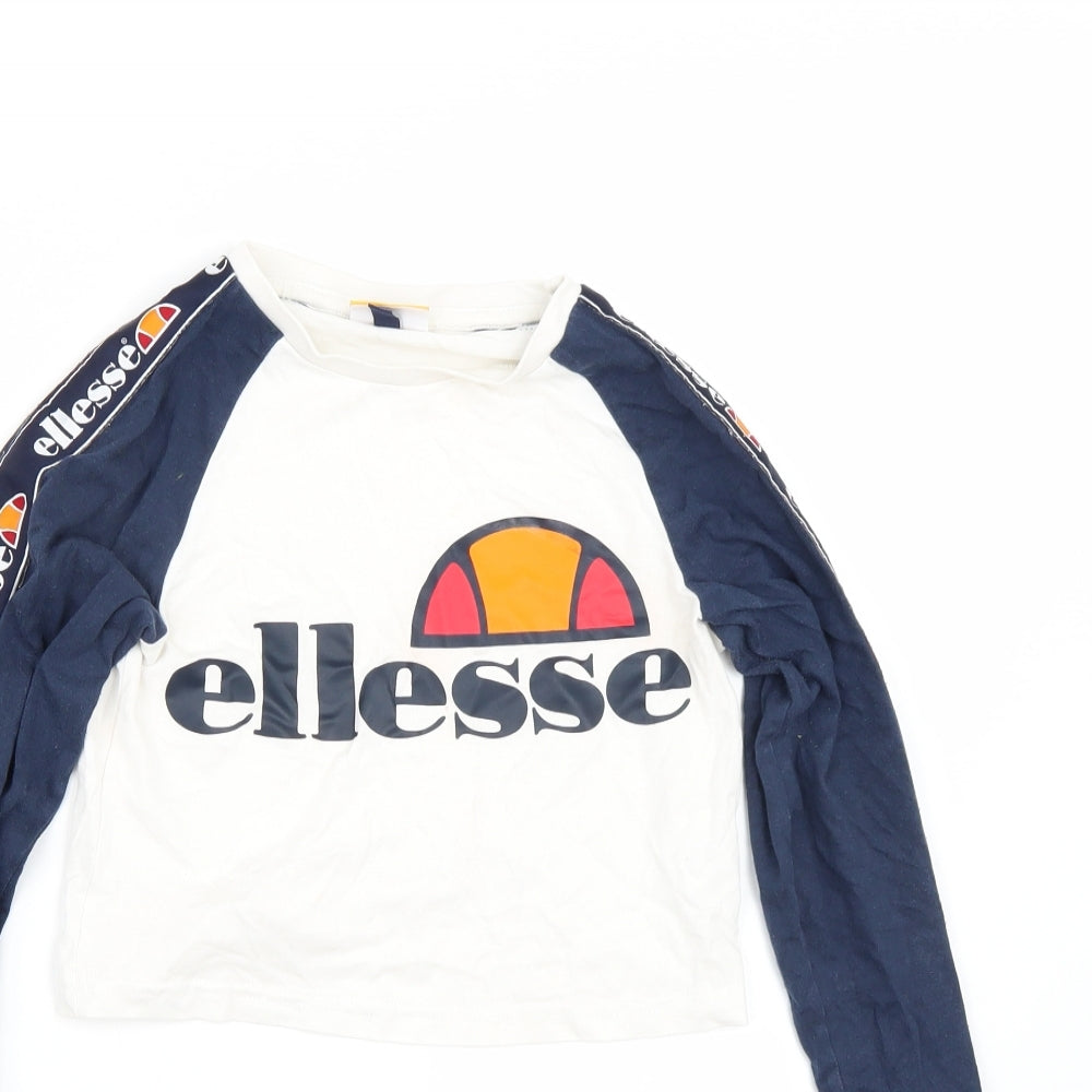 ellesse Womens White   Basic T-Shirt Size 4